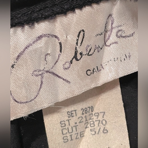 Roberta California Black Stapless Cocktail/Prom Dress. - Picture 4 of 7